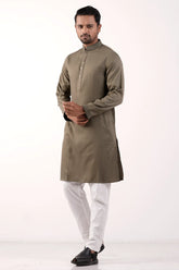 Men's Premium Panjabi (Olive)